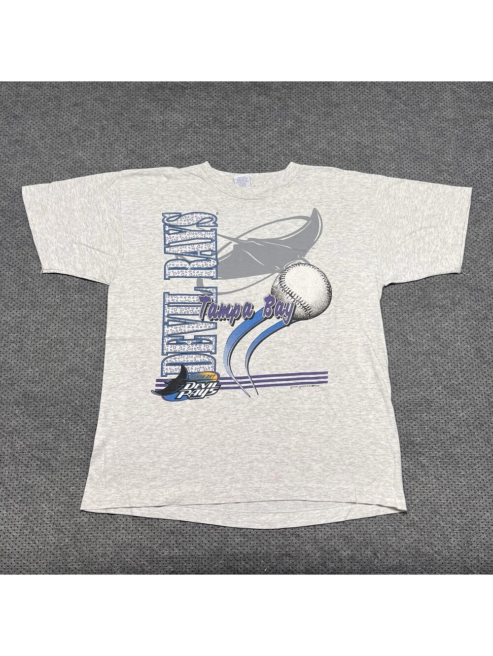 Vintage 1995 Tampa Bay Devil Rays T-Shirt Large Mens Rare Major League Baseball